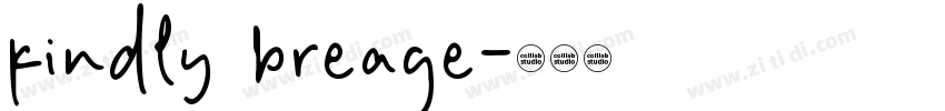 kindly breage字体转换
